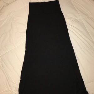 Black maxi skirt